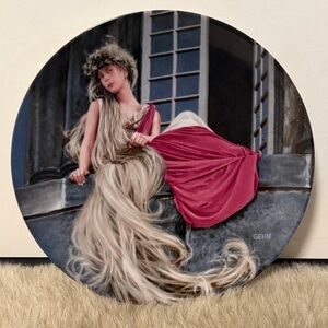Vintage ‘Rapunzel’ Charles Gehn collector plate